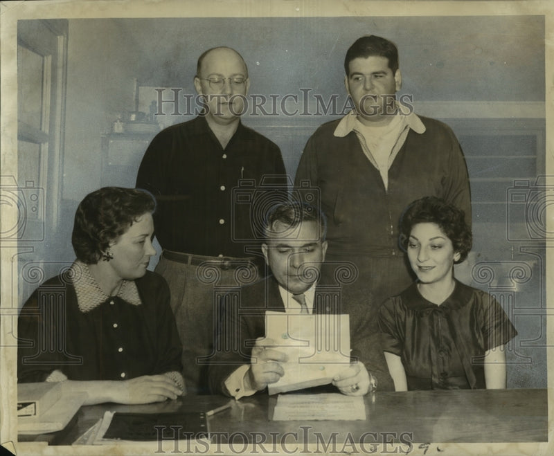 Load image into Gallery viewer, 1957 Press Photo Oak Lawn Civic &amp; Improvement Association Officers, New Orleans
