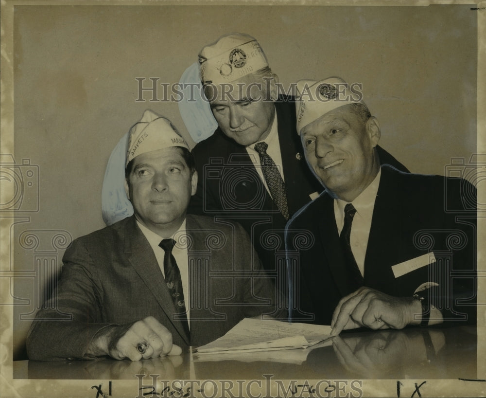 1968 Press Photo Members and Attendees of the AMVETS24th Annual Convention