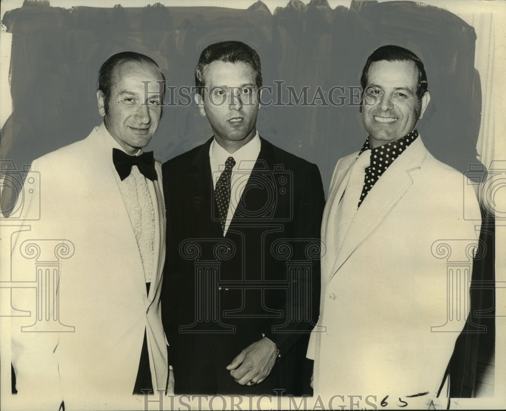 1973 Press Photo Philip Ciaccio, Leopoldo Ferri and Senator Fritz Windhorst- Historic Images