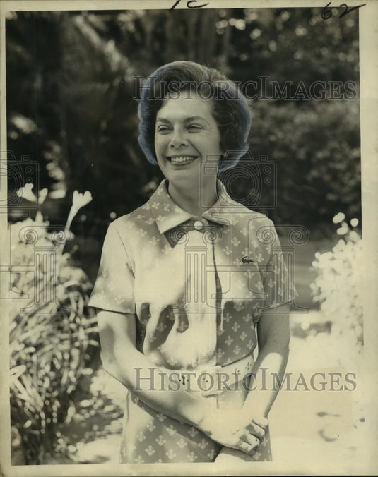 1973 Press Photo Christian Woman's Exchange President Mrs. Ashton Fischer- Historic Images