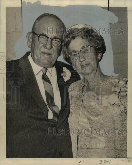 1965 Press Photo Mr. and Mrs. Linnie Firmin Celebrating Their 50th Anniversary