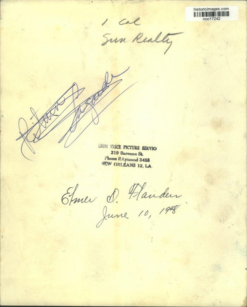 1948 Press Photo Elmer D. Flanders, New Orleans Attorney - noo17242