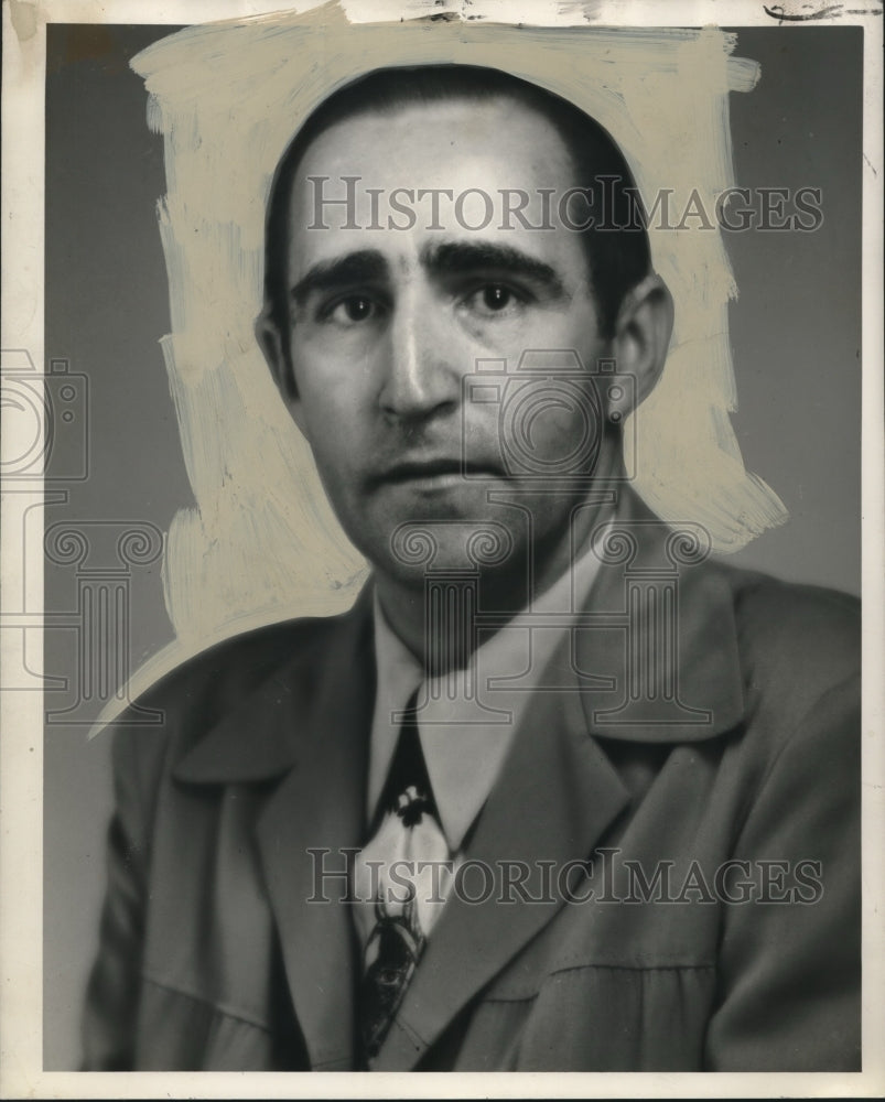1951 Press Photo A.J. Flack, Central Comitteeman, 11th Ward, New Orleans