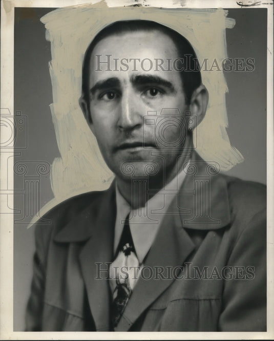 1951 Press Photo A.J. Flack, Central Comitteeman, 11th Ward, New Orleans