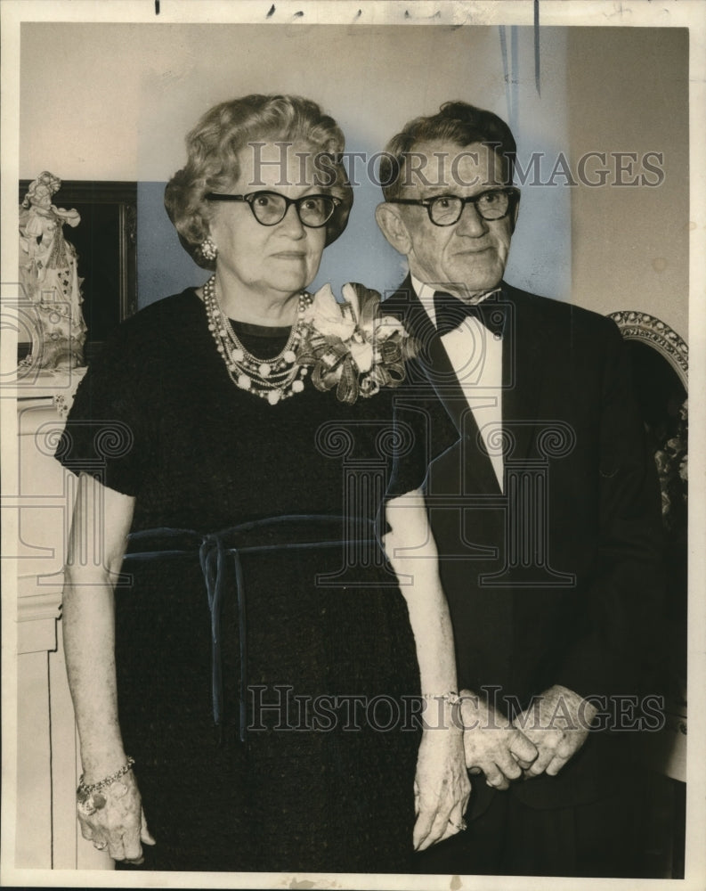 1965 Press Photo Mr. &amp; Mrs. John Finn Observe 50th Anniversary, New Orleans