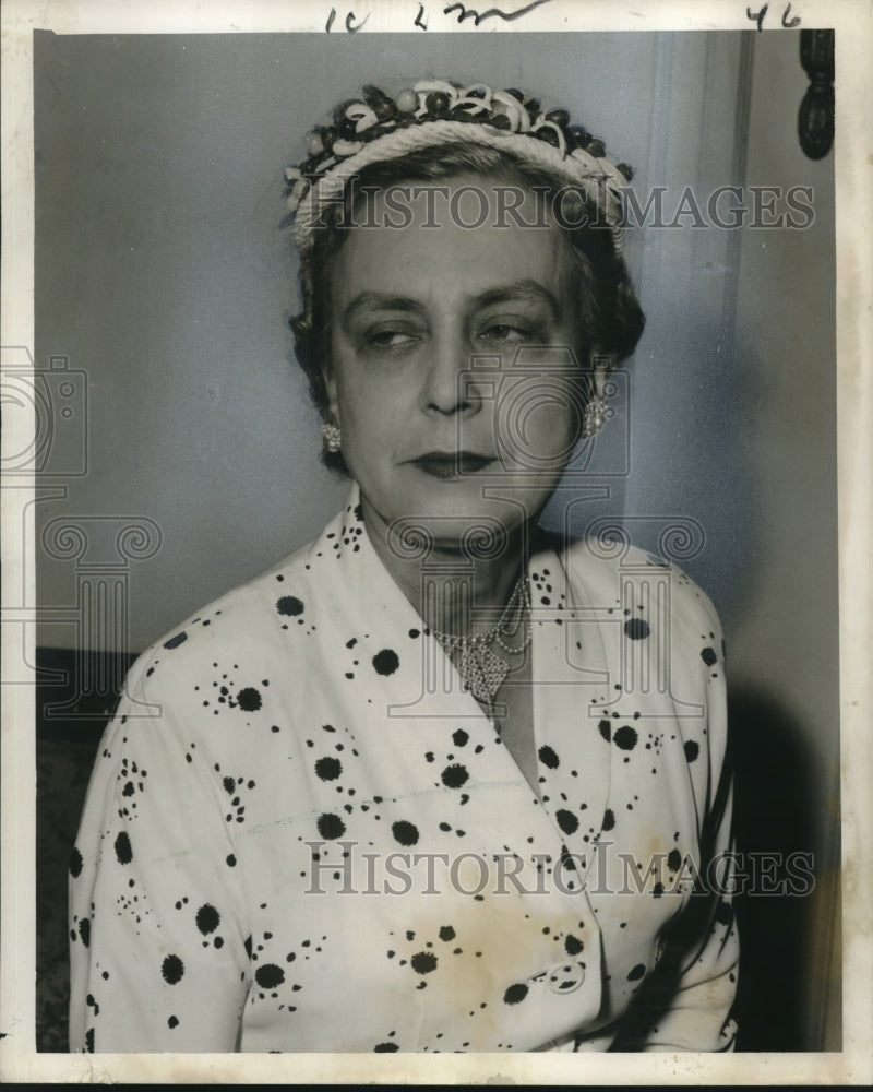 1956 Press Photo Mrs. O.D. Fontenot- Historic Images