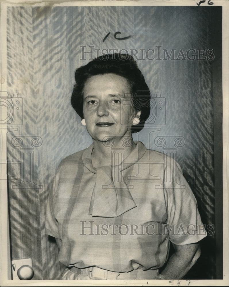 1963 Press Photo New Orleans City Welfare Director Miss Mildred Fossier