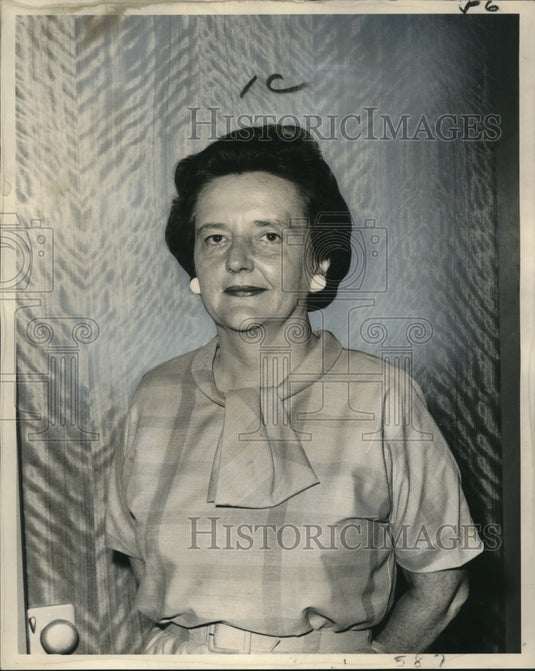 1963 Press Photo New Orleans City Welfare Director Miss Mildred Fossier
