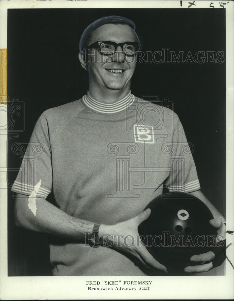 1971 Press Photo Fred &quot;Skee&quot; Foremsky, Brunswick Advisory Staff, Bowling- Historic Images