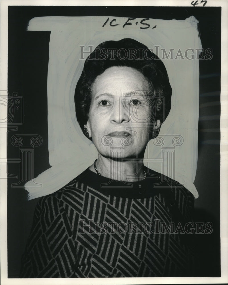 1968 Press Photo Mrs. Edgar A. Fordtran, President, Maison Hospitaliere