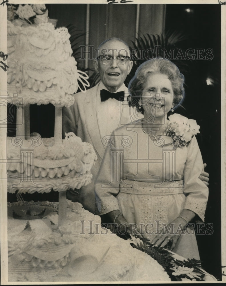 1972 Press Photo Dr. &amp; Mrs. Frank Gallo during their golden wedding anniversary