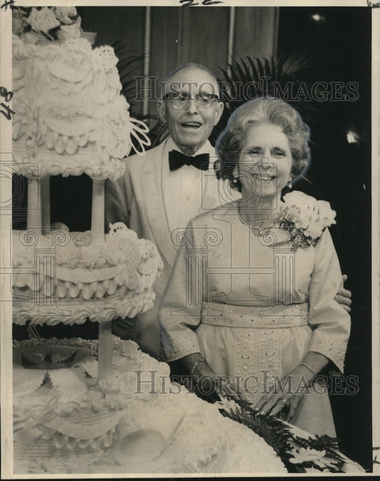 1972 Press Photo Dr. & Mrs. Frank Gallo during their golden wedding anniversary