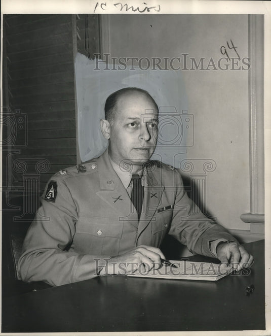 1953 Press Photo New president of the National Guard Club, Anthony E. Filiberto