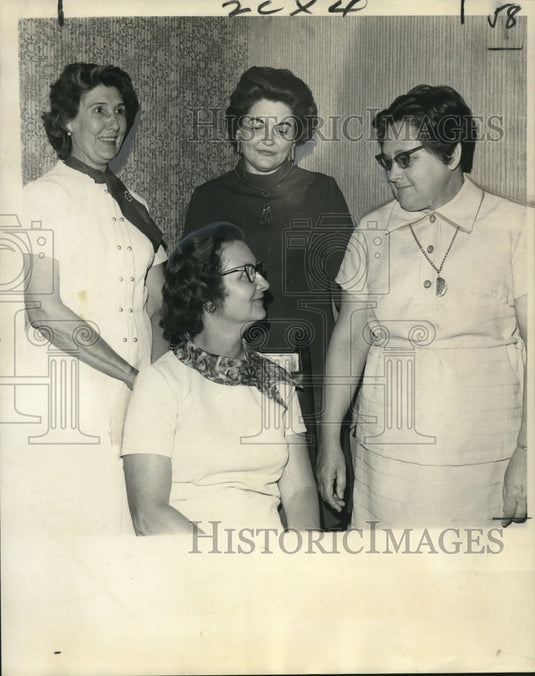 1972 Press Photo Officers of the House Beautiful Home Demonstration Club- Historic Images