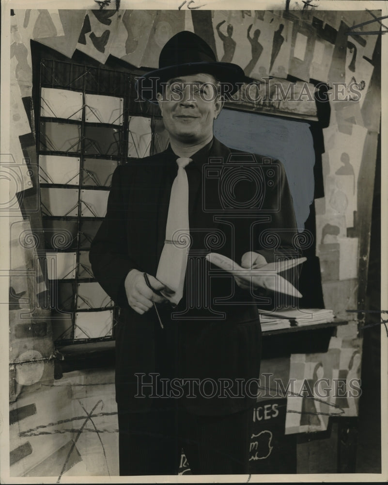 1953 Press Photo Stage actor Charles Fredericks. - noo17998