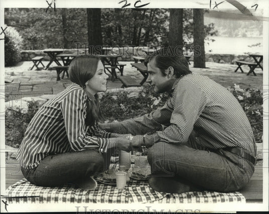 1970 Press Photo Renne Jarrett and John Fink in NBC-TV's "Nancy"- Historic Images