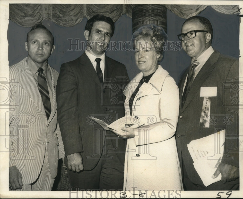 1971 Press Photo Louisiana Association for Retarded Children participants