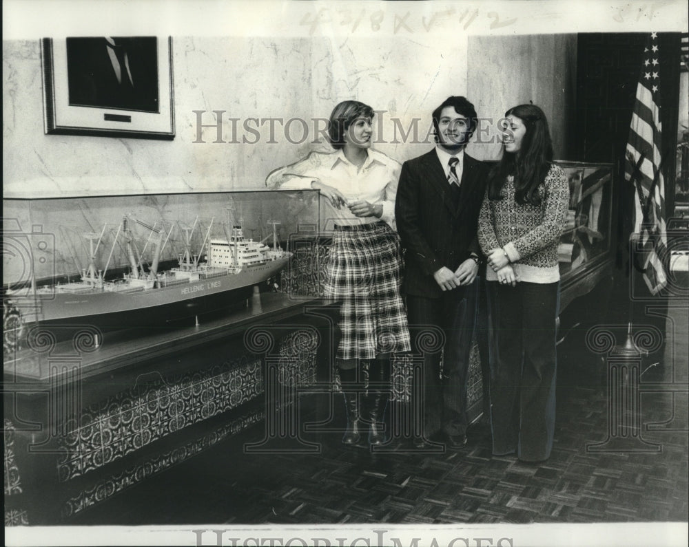 1978 Press Photo Students from Argentina sponsored by Foreign Relations Assn.- Historic Images