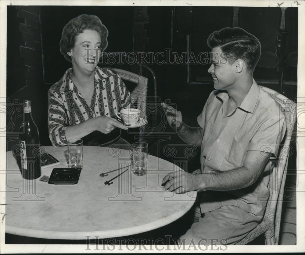 1956 Press Photo Frieda Forrest and Evans Love in &quot;The Time of the Cuckoo&quot;