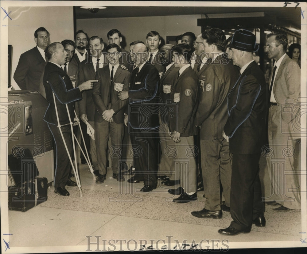 1967 Press Photo Southern American Athletic Union bound for ring tournament- Historic Images