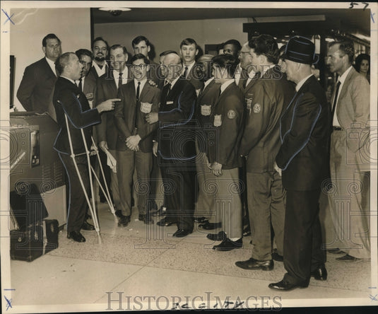 1967 Press Photo Southern American Athletic Union bound for ring tournament- Historic Images