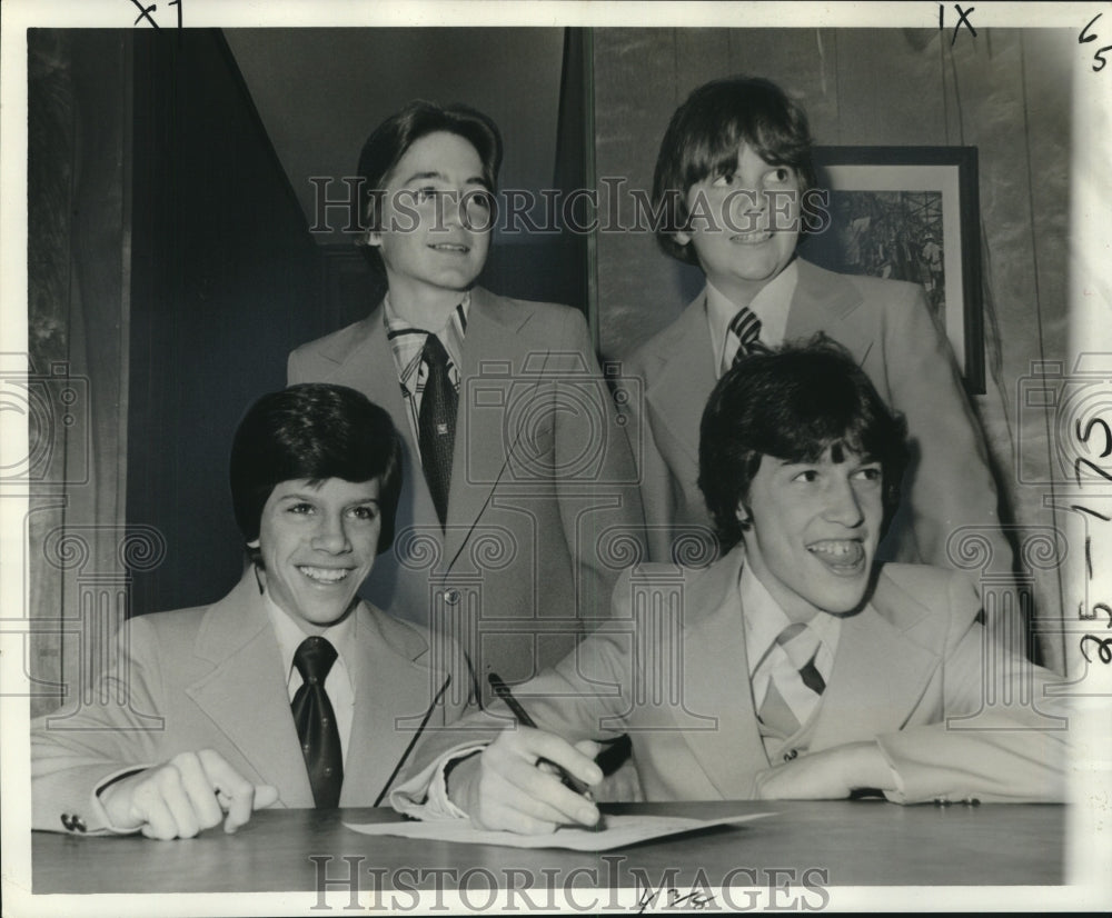 1978 Press Photo New Officers of the City Park Junior Golf Club- Historic Images