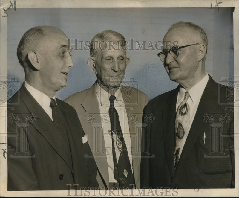Load image into Gallery viewer, 1955 Press Photo Attendees honoring Reverend F.H. Ford's 88th birthday
