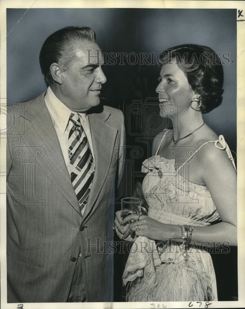 1974 Press Photo Lieutenant Governor James E. Fitzmorris, Genie Hardin Siler- Historic Images