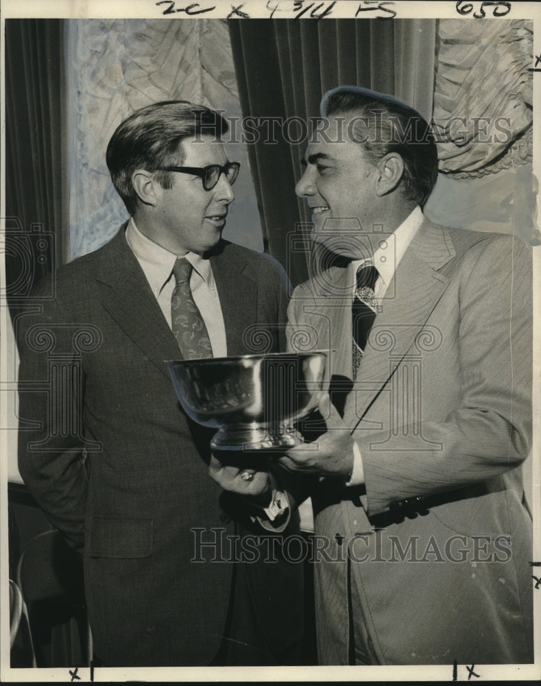 1974 Press Photo C. Alvin Bertel Memorial Award Presentation, New Orleans- Historic Images