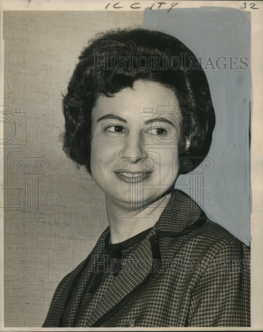 1962 Press Photo Credit Women's Breakfast Club of New Orleans President