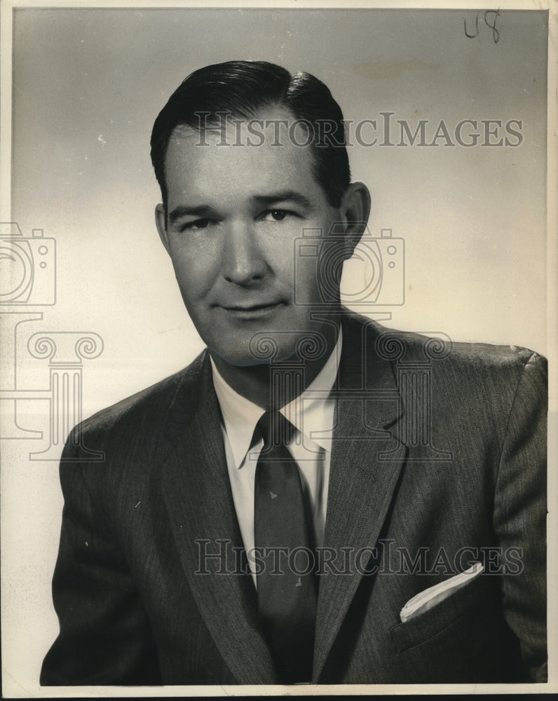 1958 Press Photo Richard L. Fitzpatrick, Vice-President American Airlines