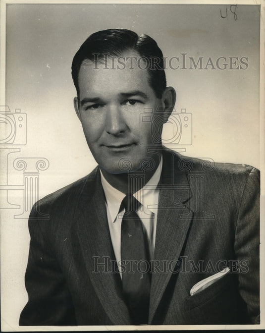 1958 Press Photo Richard L. Fitzpatrick, Vice-President American Airlines