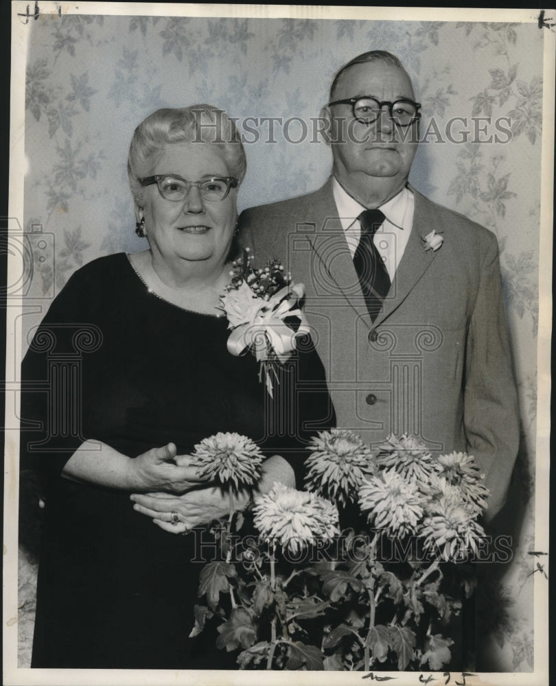 1960 Press Photo Mr. &amp; Mrs. Harold O. Ford, celebrated 50th wedding anniversary- Historic Images