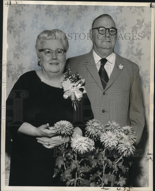 1960 Press Photo Mr. & Mrs. Harold O. Ford, celebrated 50th wedding anniversary- Historic Images