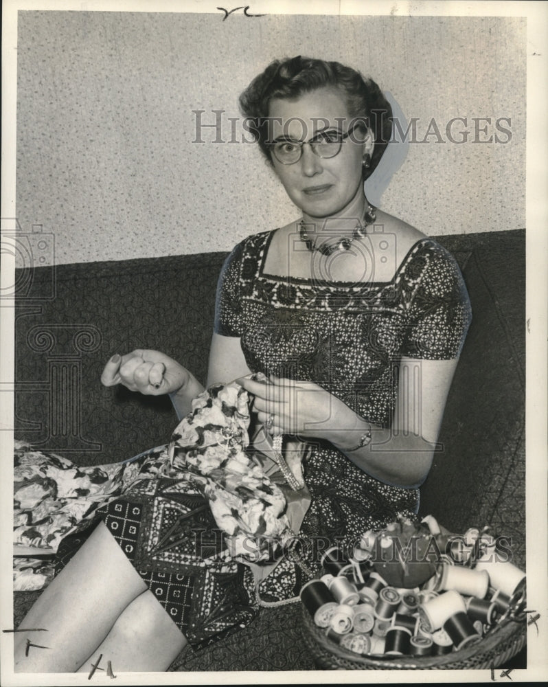 1960 Press Photo Louisiana Engineering Society President Mrs. Frank C. Fromherz- Historic Images