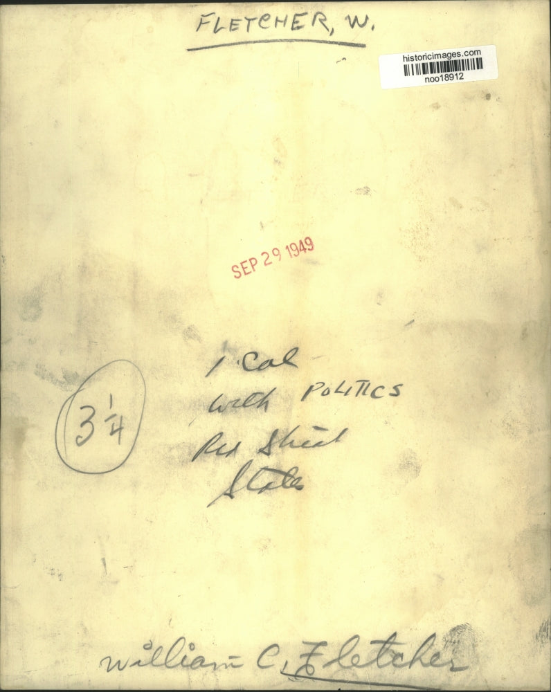 1949 Press Photo William C. Fletcher - noo18912