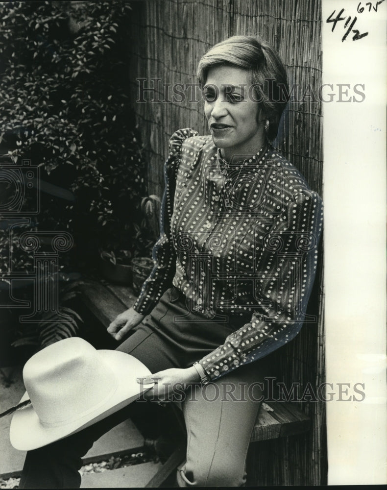 1976 Press Photo Petesie Eberhart of the Girls&#39; Rodeo Association - noo18952