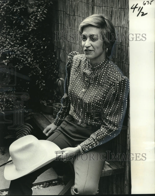 1976 Press Photo Petesie Eberhart of the Girls' Rodeo Association - noo18952