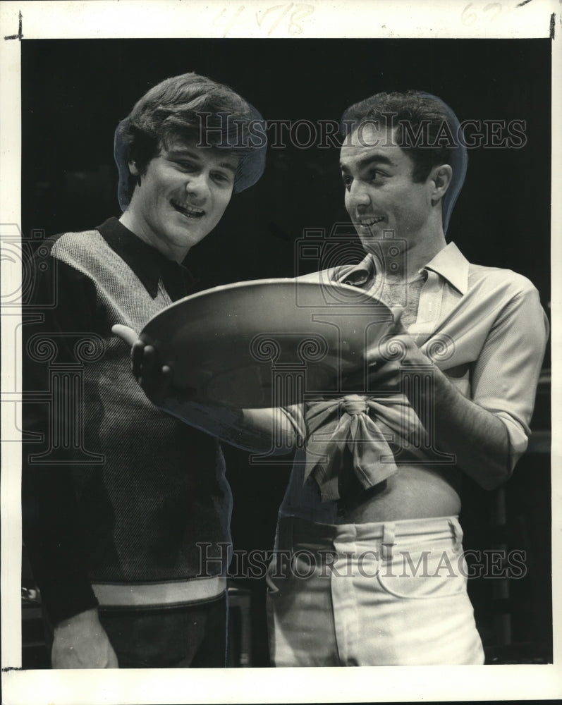 1976 Press Photo Freddie Reppond and Bruce Findley in "The Boys in the Band"- Historic Images