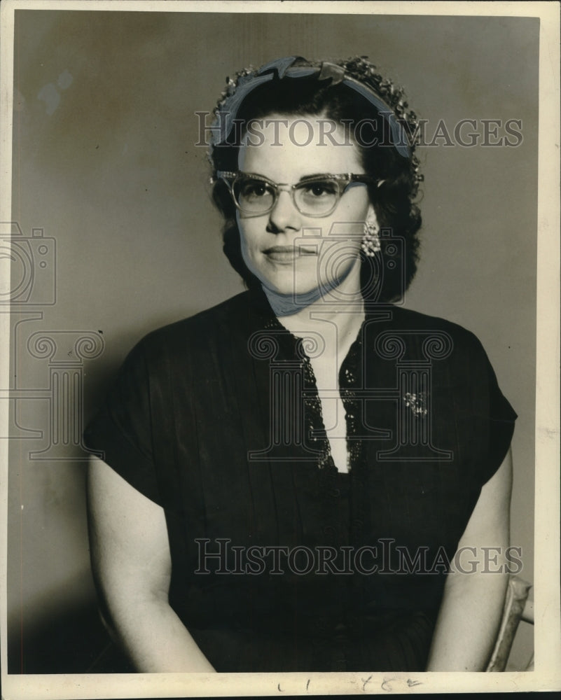 1959 Press Photo Mrs. Roby Fulkerson, president of the Fairview Garden Club