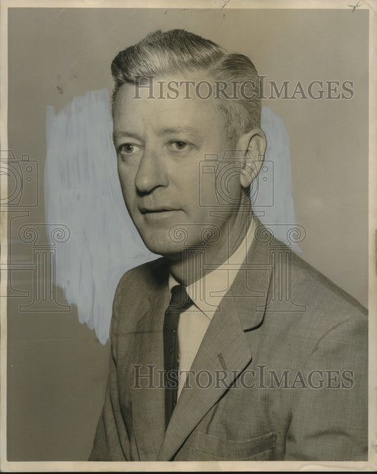 1960 Press Photo Eugene French, E. F. Hutton & Co. New Orleans branch manager