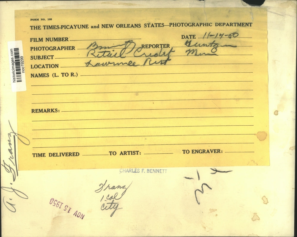 1950 Press Photo A.J. Franz - noo19299