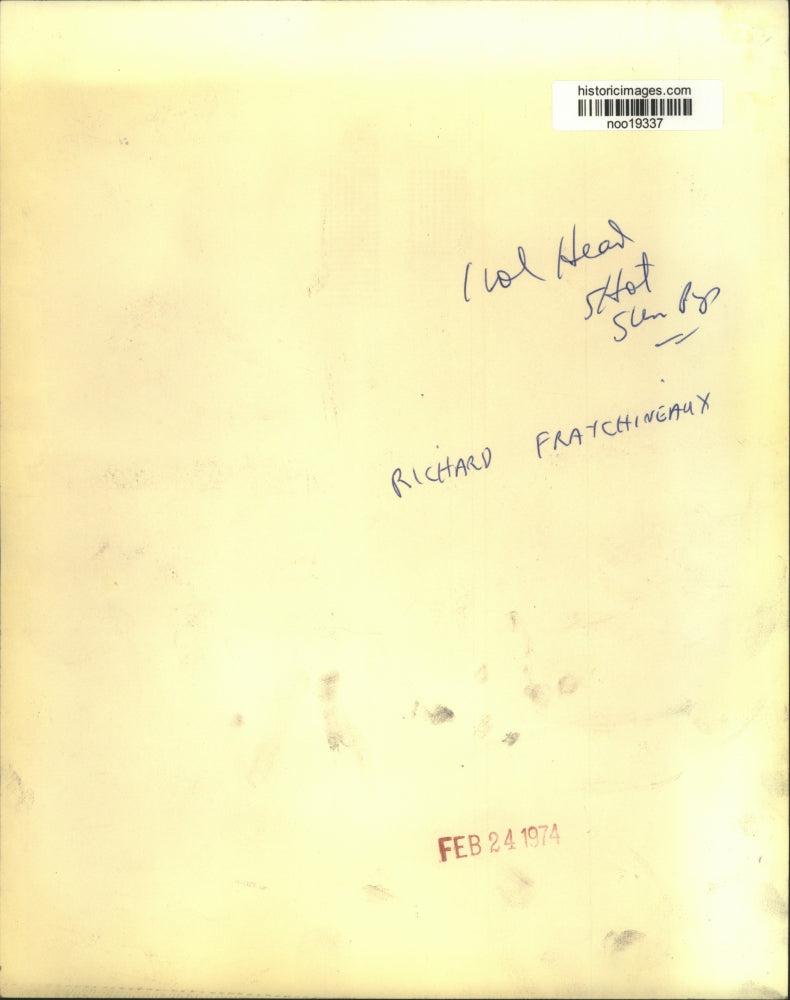 1974 Press Photo Richard Fraychineaux, Basketball Player - noo19337