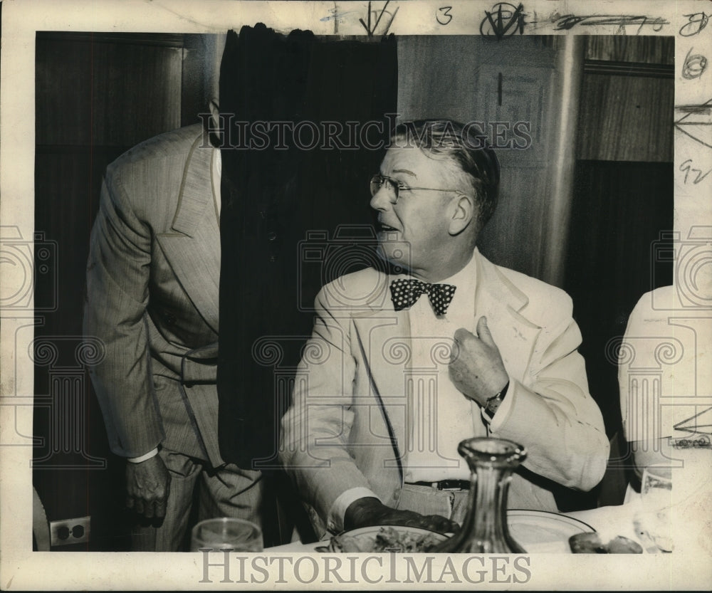 1949 Press Photo William Fletcher, Luncheon of the Presidents' Cooperative Club
