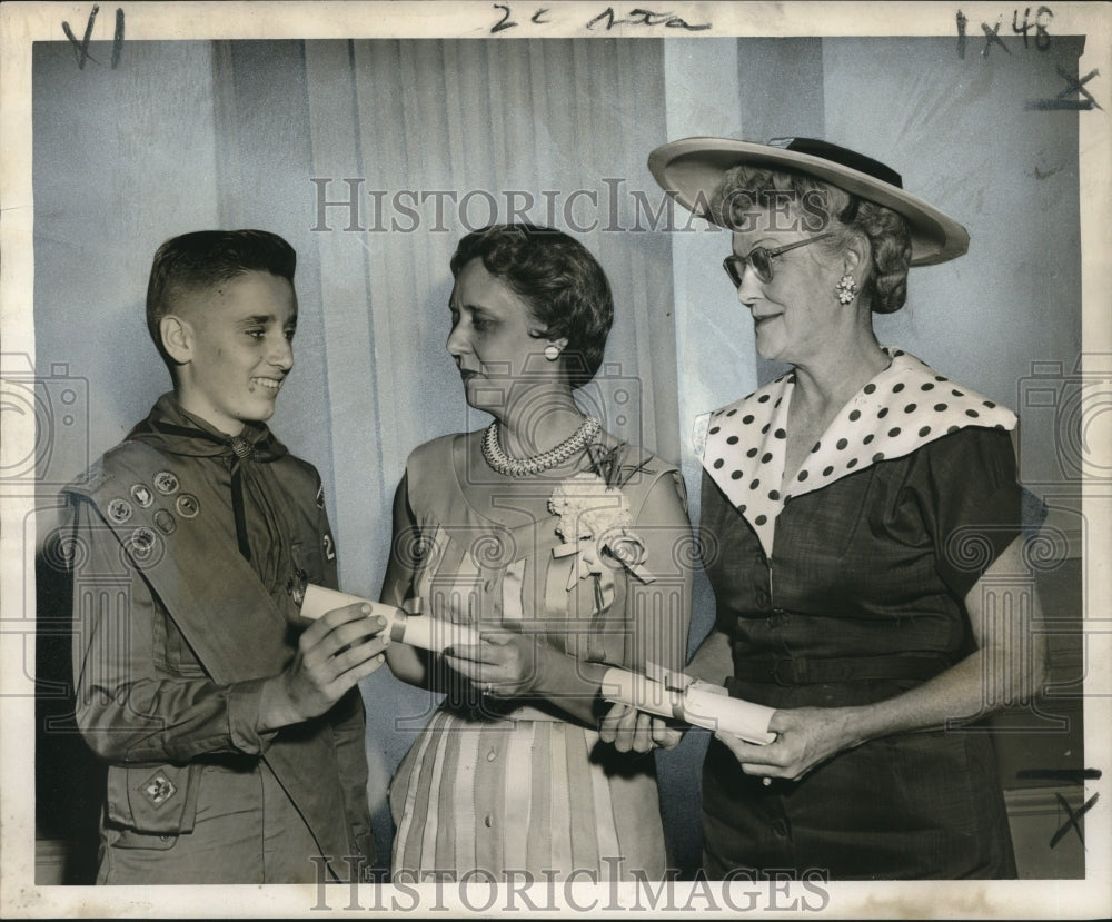 1955 Press Photo Orleans parish unit of the American Cancer Society - noo19695