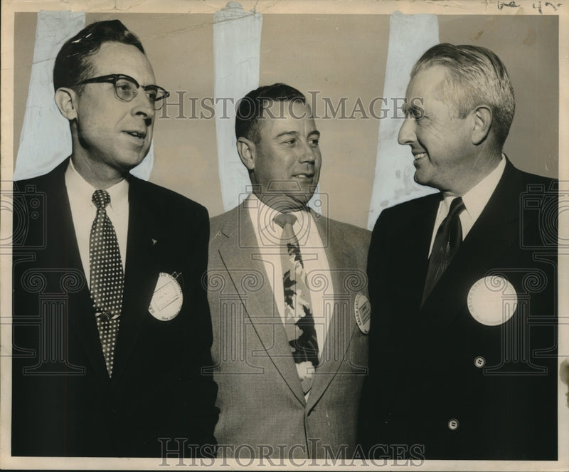 Load image into Gallery viewer, 1954 Press Photo Sales Communication Clinic Officials Plan Event, New Orleans
