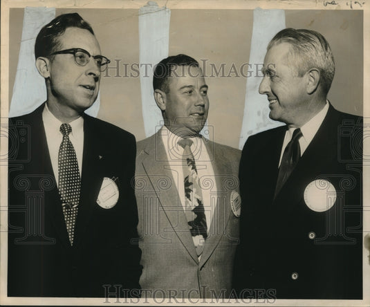 1954 Press Photo Sales Communication Clinic Officials Plan Event, New Orleans