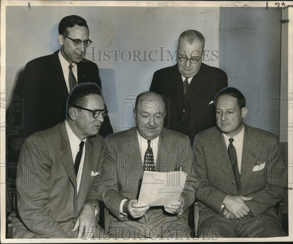 1954 Press Photo Young Men&#39;s Christian Association Officers, New Orleans