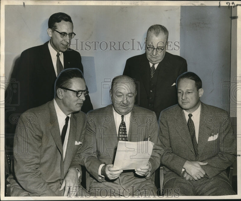 Load image into Gallery viewer, 1954 Press Photo Young Men's Christian Association Officers, New Orleans
