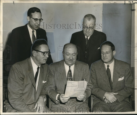 1954 Press Photo Young Men's Christian Association Officers, New Orleans